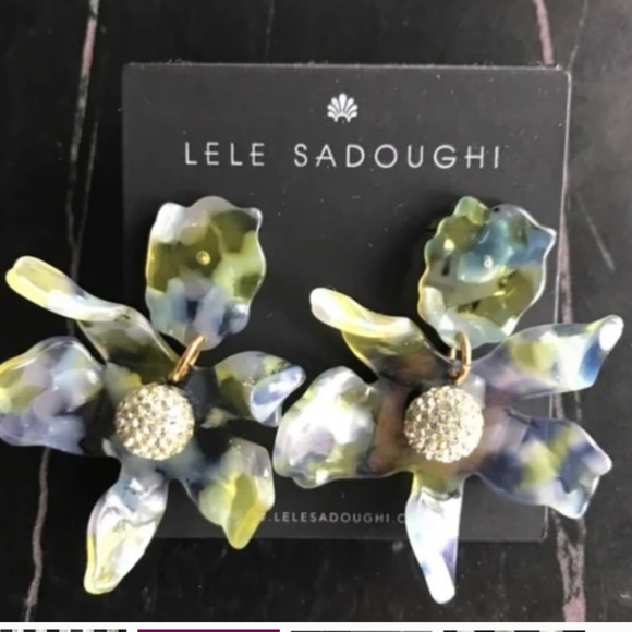Lele Sadoughi Jewelry - NWOT Lele Sadoughi crystal lily small earring